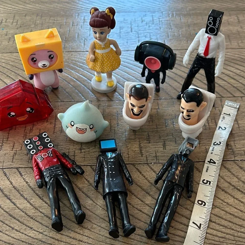 YouTube Figures Skibiti, LankyBox, Siren🚨Heads &Gabby’s Playhouse